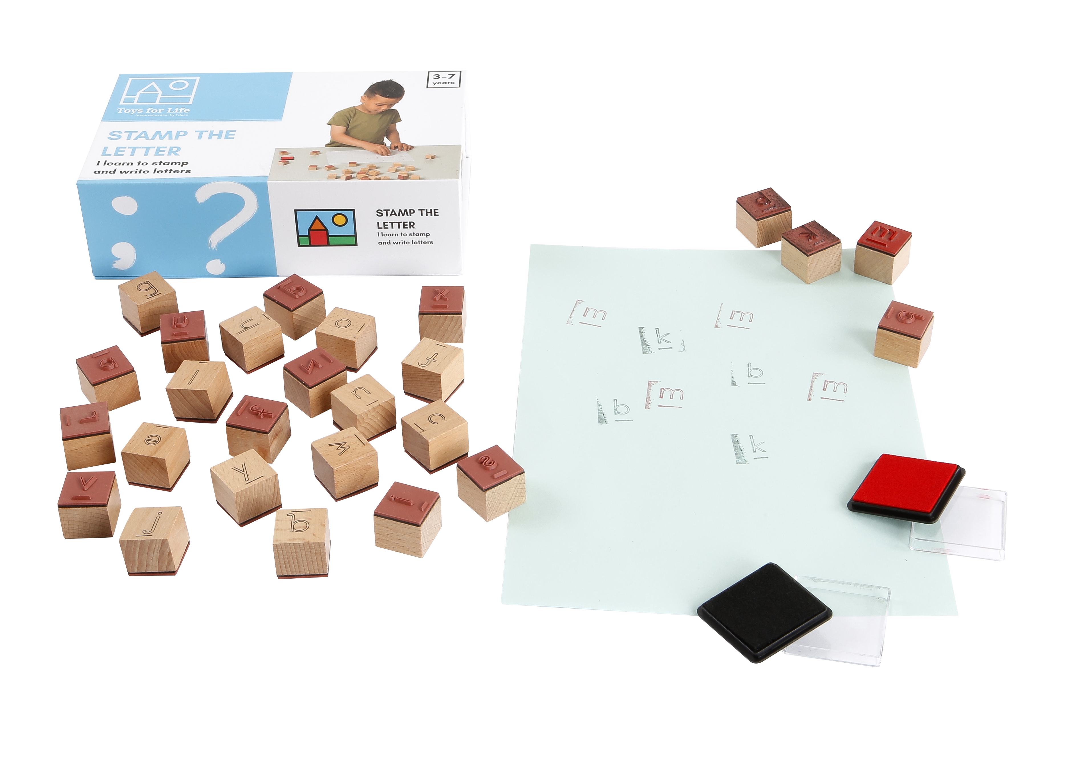 "Stamp the letter" - Buchstaben Stempel Spiel "Stamp the letter" - Buchstaben Stempel Spiel