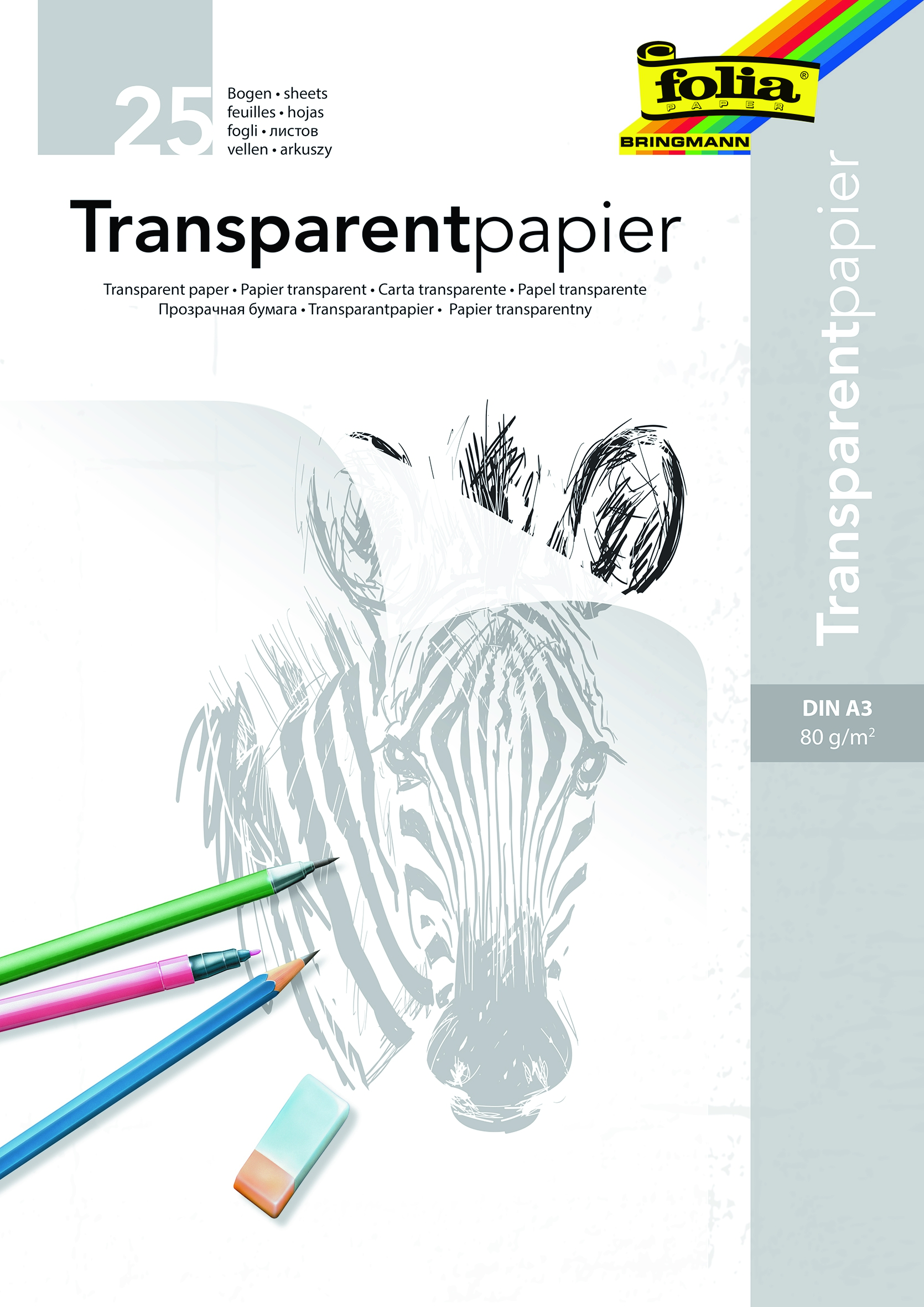 Transparentpapier-Block A3
