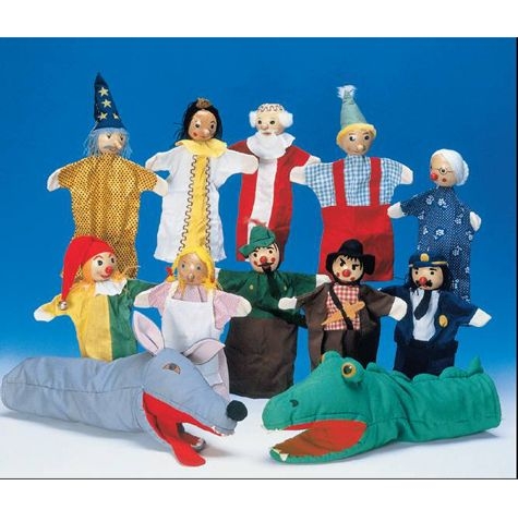Das große Handpuppen-Set, 12 Figuren Das große Handpuppen-Set, 12 Figuren