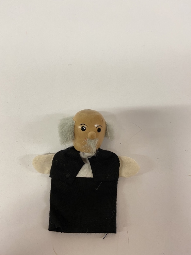 Fingerpuppe Alter Mann Fingerpuppe Alter Mann