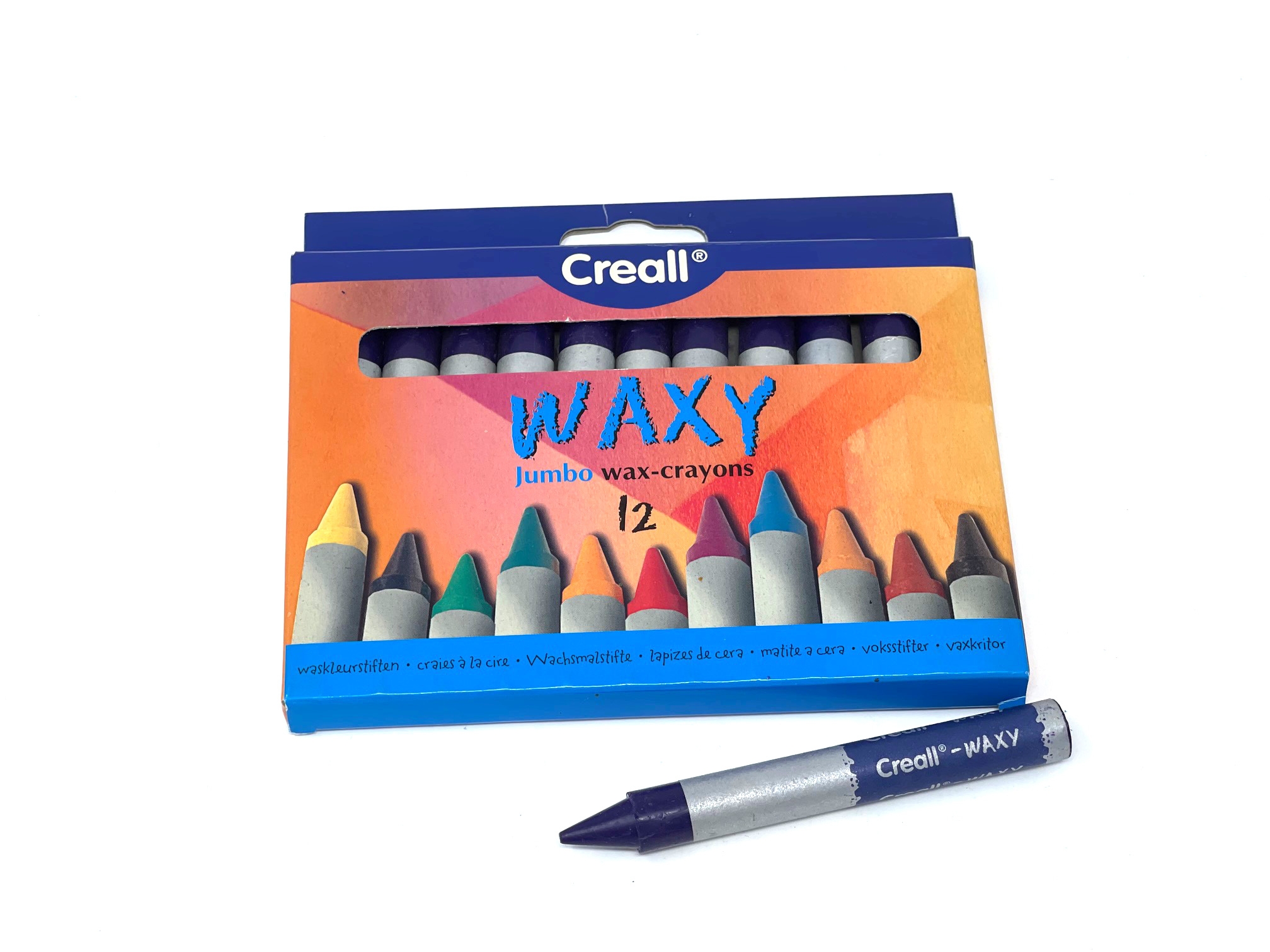 Wachsmalstifte "Creall Waxy" 12 Stifte einer Farbe