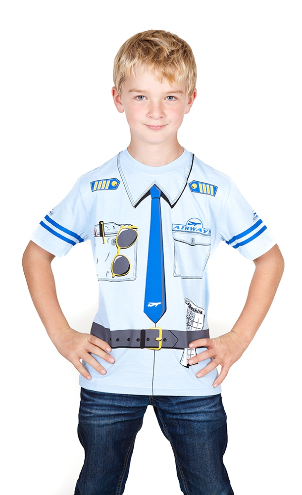 Kostüm Piloten-Shirt
