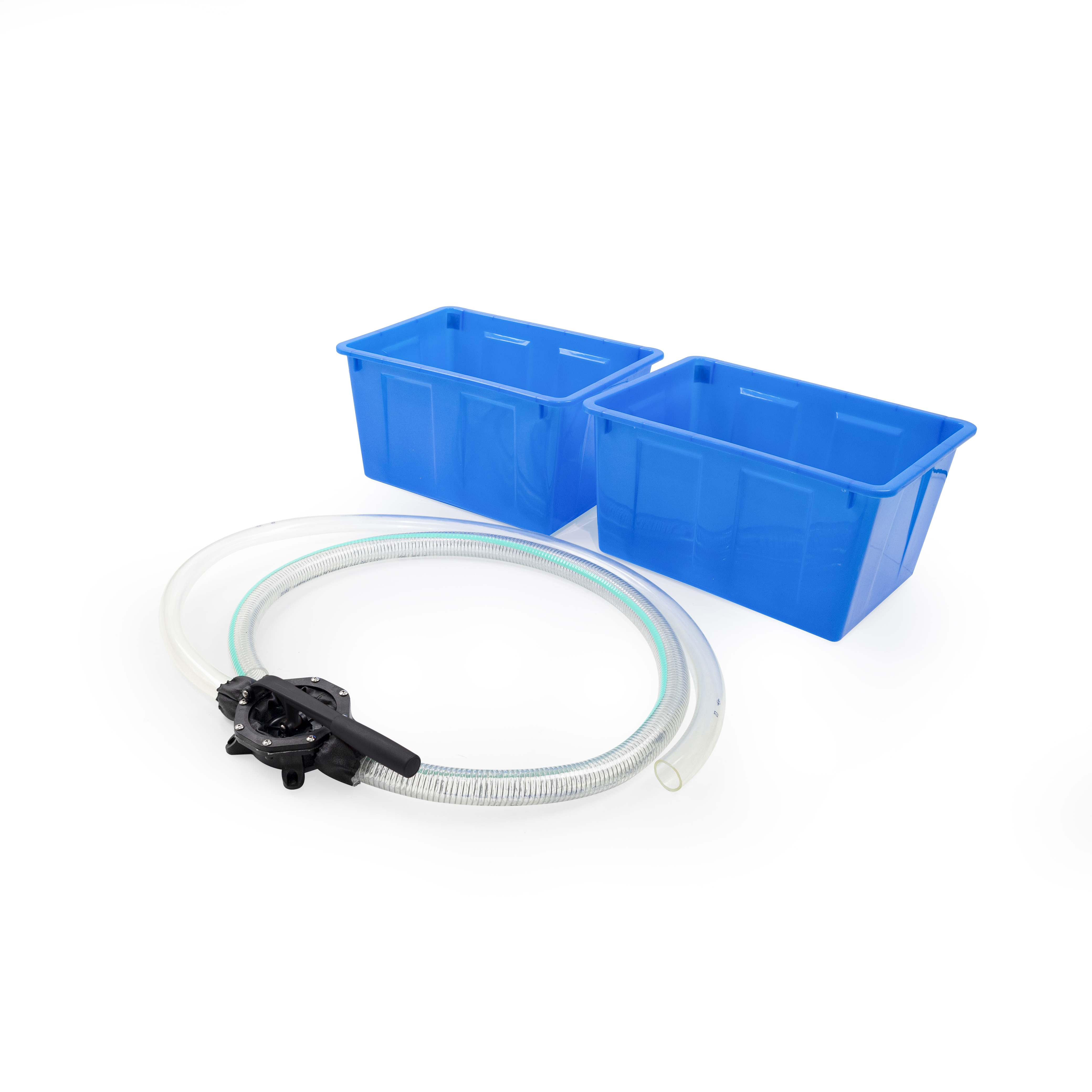 Set Pumpe mit Schlauch + 2 Kunststoffboxen Set Pumpe mit Schlauch + 2 Kunststoffboxen