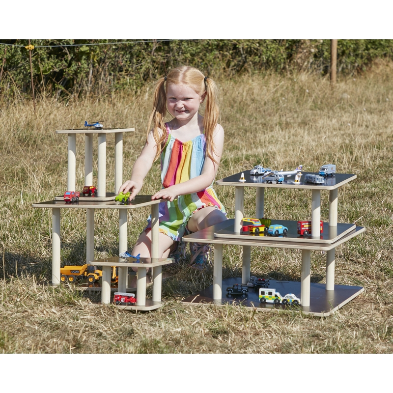 Cosy Holzplattformen quadratisch, 5er Set
