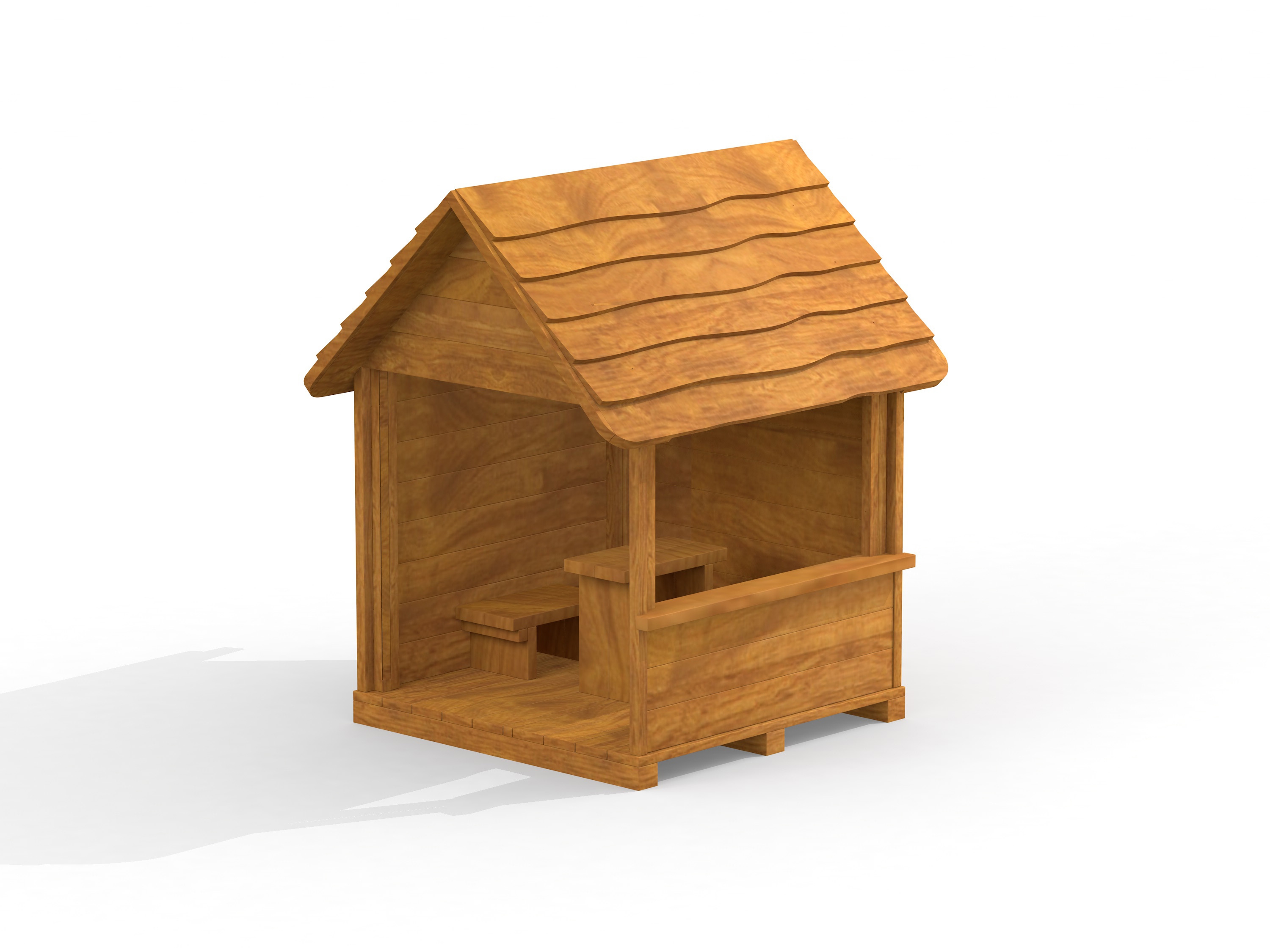 Haus mit Tisch und Stuhl Haus mit Tisch und Stuhl
