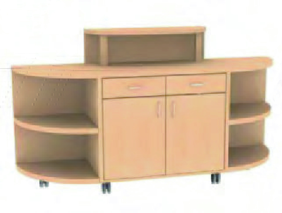 Frühstückswagen - 6 Rollen, Ablagefläche 73 cm Frühstückswagen - 6 Rollen, Ablagefläche 73 cm