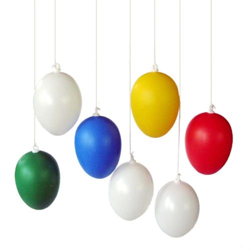 Kunststoff-Eier weiss 60 mm, 25 Stk. Kunststoff-Eier weiss 60 mm, 25 Stk.