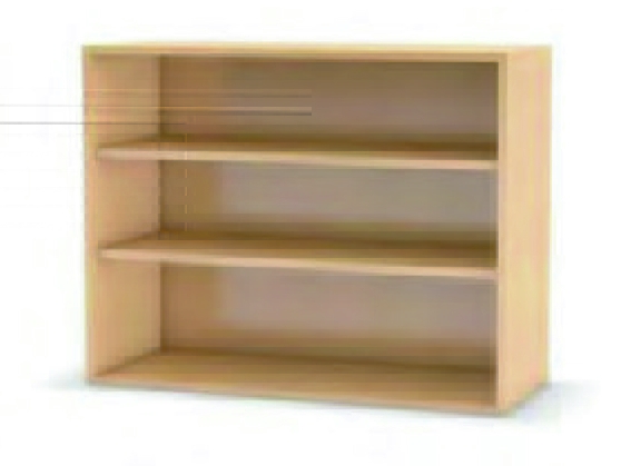 Aufsatzschrank offen, 2 Böden Aufsatzschrank offen, 2 Böden
