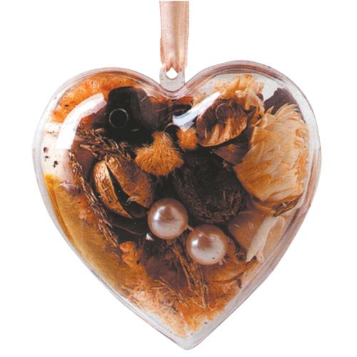 Herz aus Acrylglas, 2-teilig, Ø 10 cm