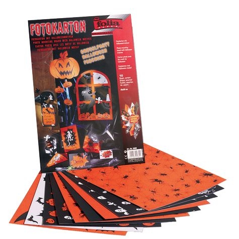 Fotokarton mit Halloweenmotiven 300g/m², 2-seitig Fotokarton mit Halloweenmotiven 300g/m², 2-seitig