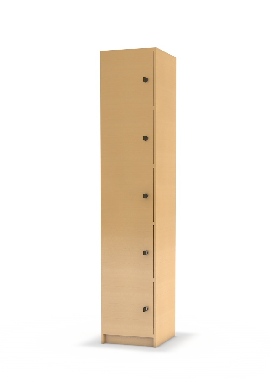 Hochschrank 5 Eigentumsfächer Türanschlag links Hochschrank 5 Eigentumsfächer Türanschlag links