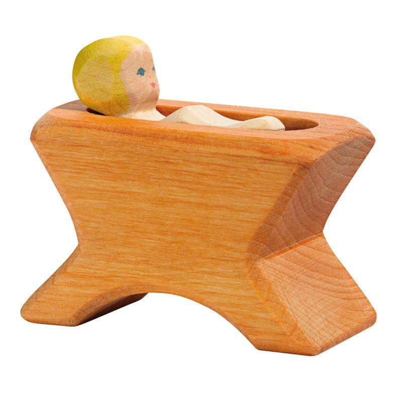 Ostheimer Krippenfigur Krippe mit Kind Ostheimer Krippenfigur Krippe mit Kind