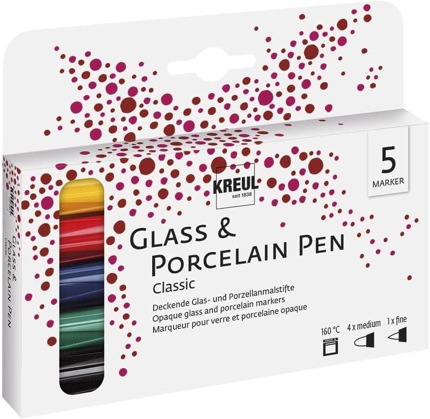 Glass & Porcelain Pen Classic, 5er Set