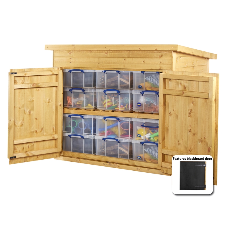 Cosy Outdoor Materialschrank für 12 Boxen