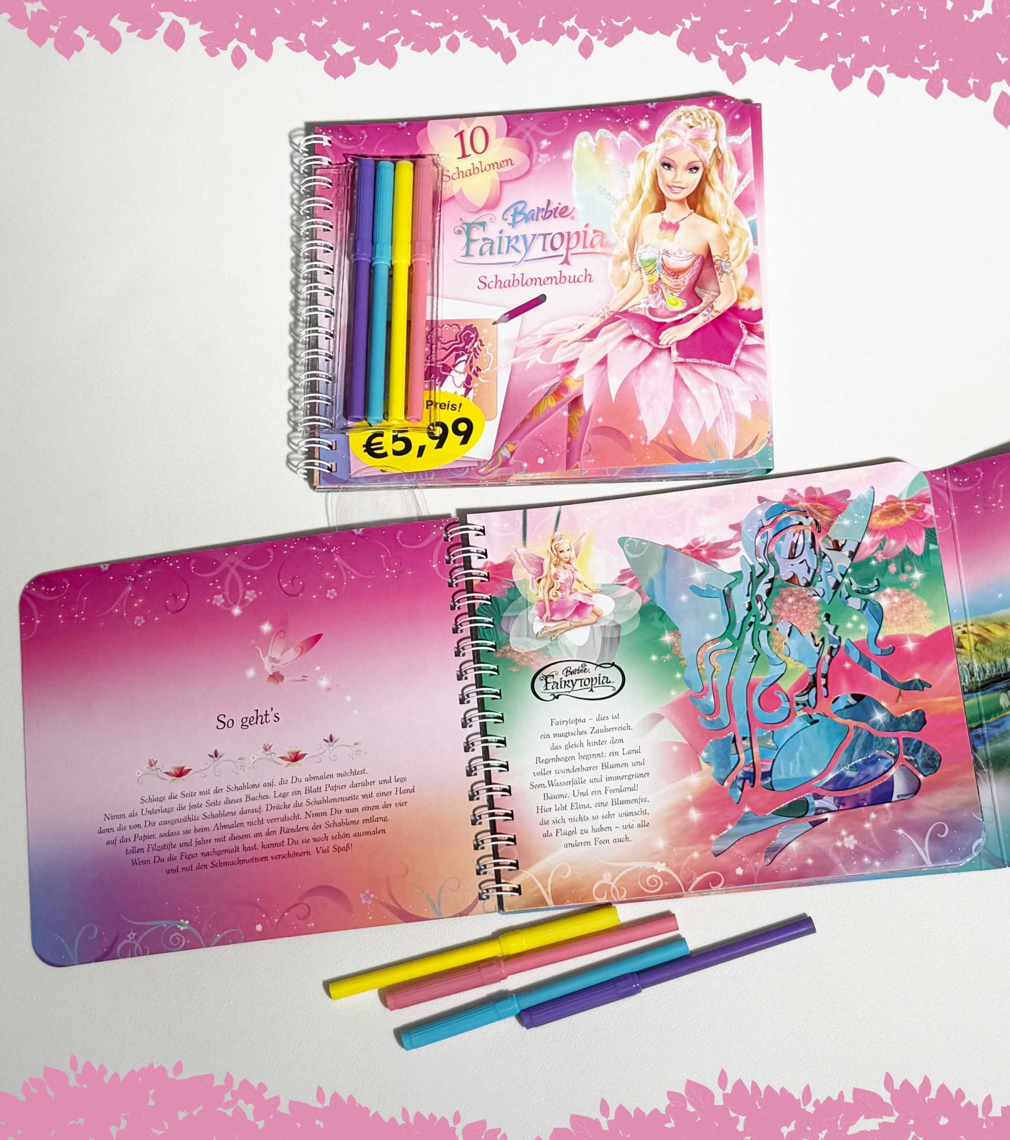 Barbie Fairytopia - Schablonenbuch