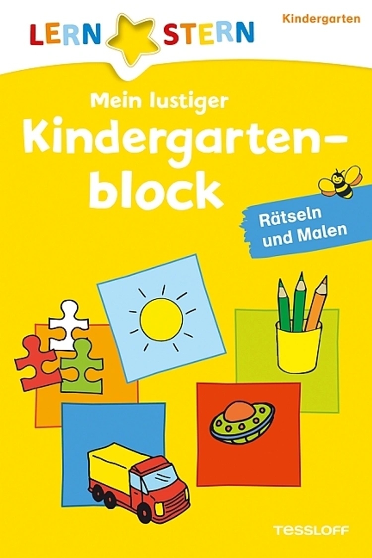 Mein lustiger Kindergartenblock - Rätseln & Malen