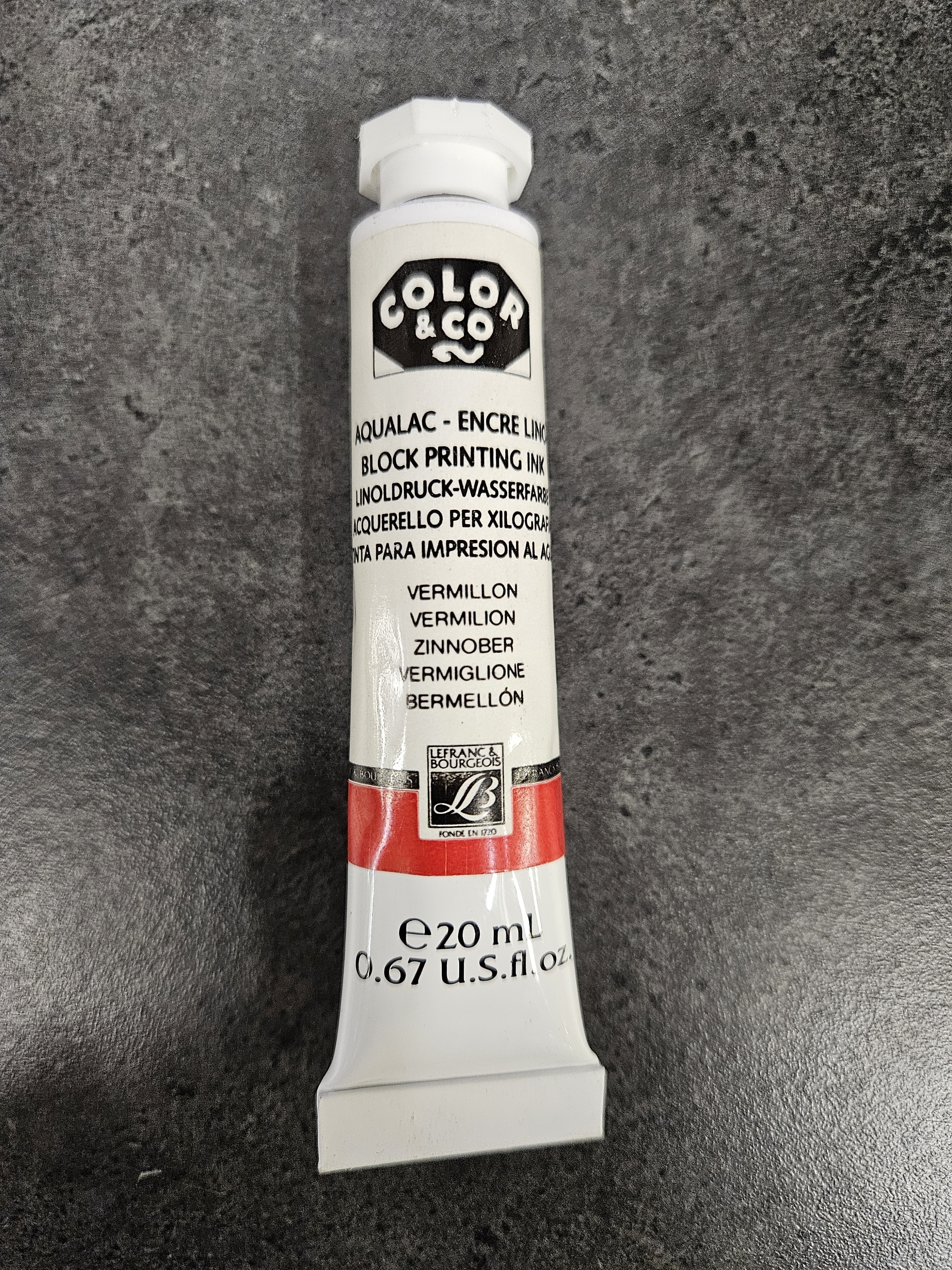 Linoldruckfarben, Tube 20ml, zinnober Linoldruckfarben, Tube 20ml, zinnober