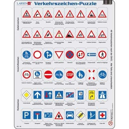 Puzzle Verkehrszeichen, 48 Teile
