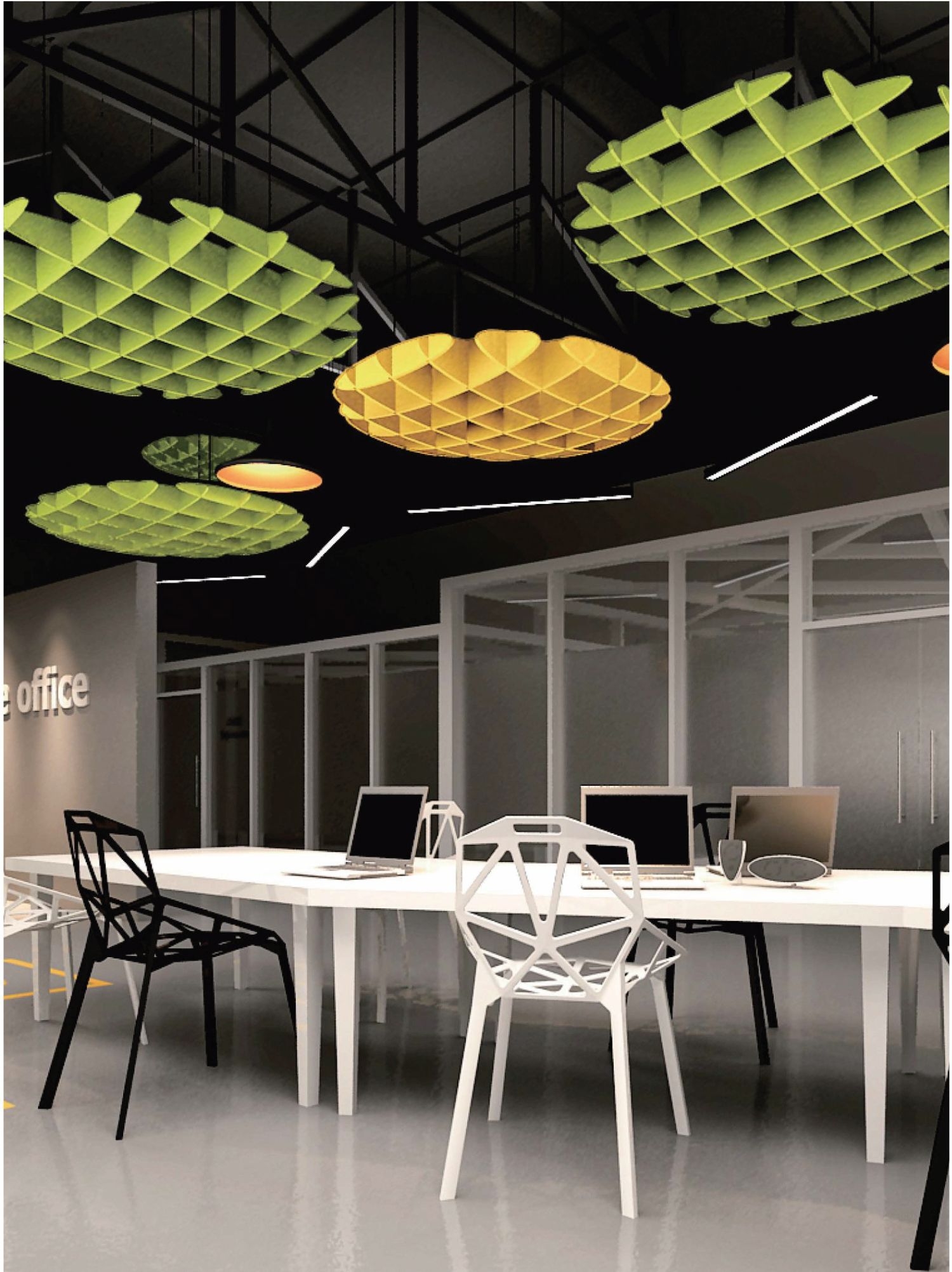 Akustik-Deckenabhängung Waffelgitter 1200