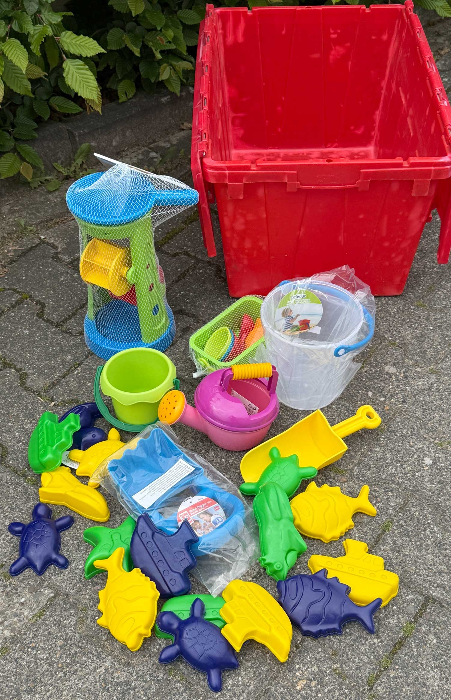 Sandspiel-Set + Aufbewahrungskiste - Sonderaktion Sandspiel-Set + Aufbewahrungskiste - Sonderaktion