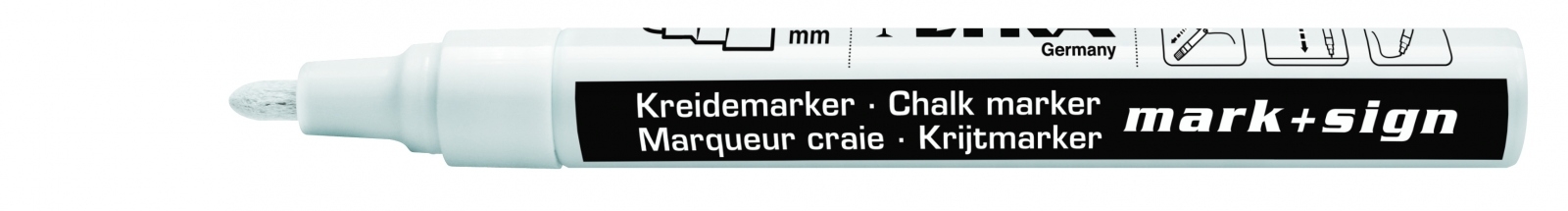 a3e8cb37b37f7999d241010de7313a16bf9ace60 LYRA Kreidemarker 2-4 mm weiß