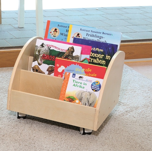 Bücherwagen mit 4 Fächern Bücherwagen mit 4 Fächern