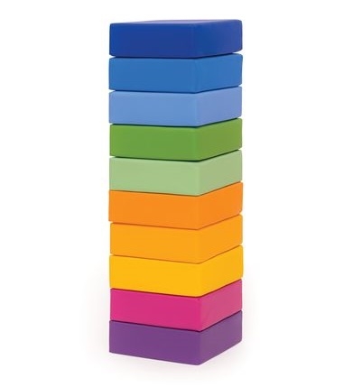 Regenbogen-Softsitze,Quadrat 10er Set in 10 Farben