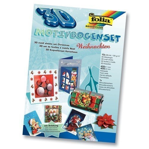 873ab70cc86fb3b9940fd0e30e1fc3f78b66a027 3D Motivbogen-Set Weihnachten