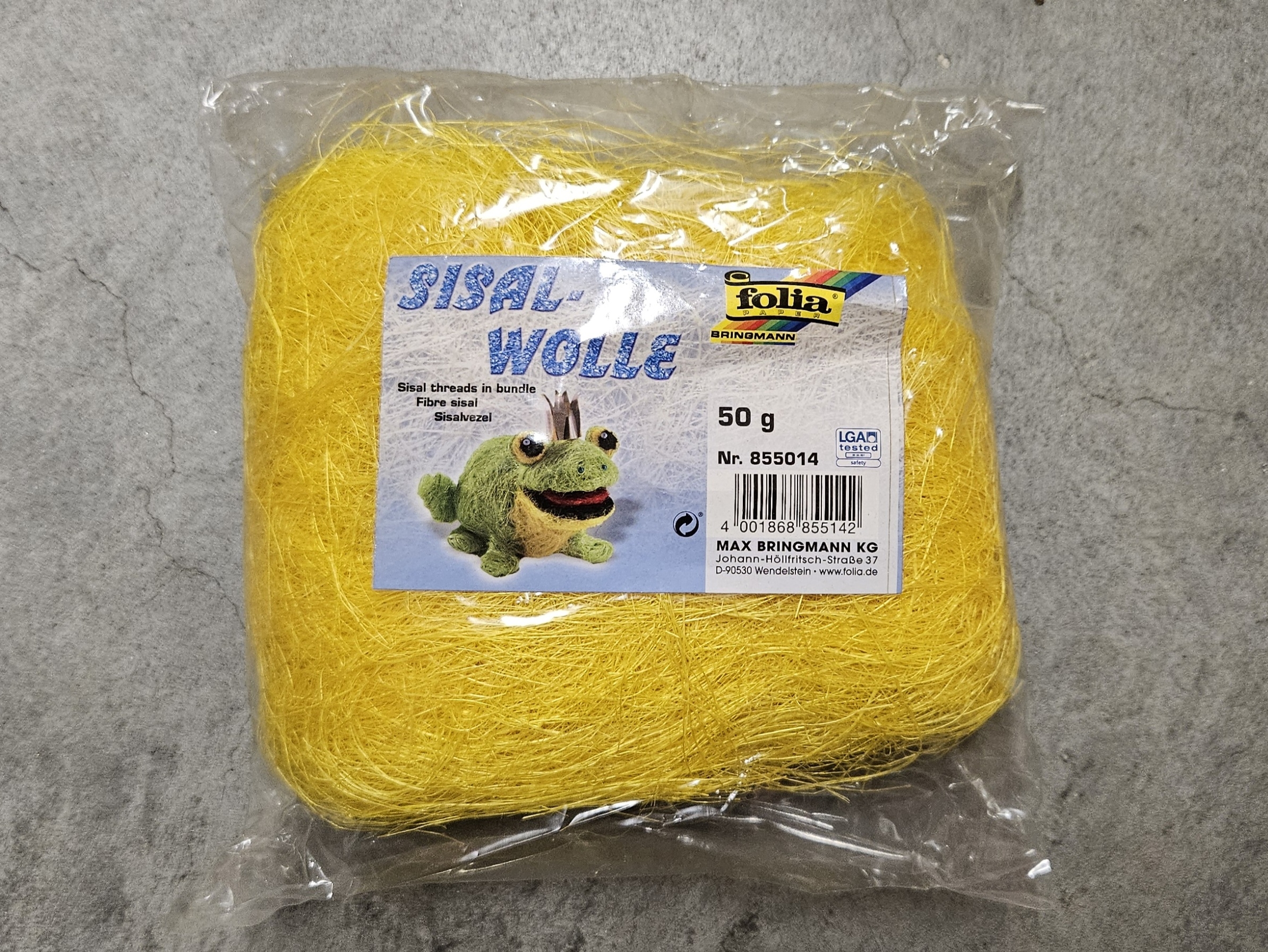 Sisalwolle, bananengelb, 50 g Sisalwolle, bananengelb, 50 g