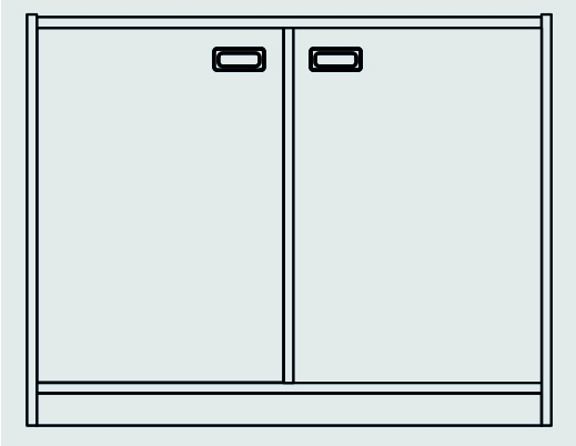 Unterschrank Doppeltür Unterschrank Doppeltür