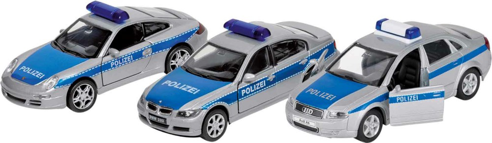 Polizeifahrzeuge, 3 Stück