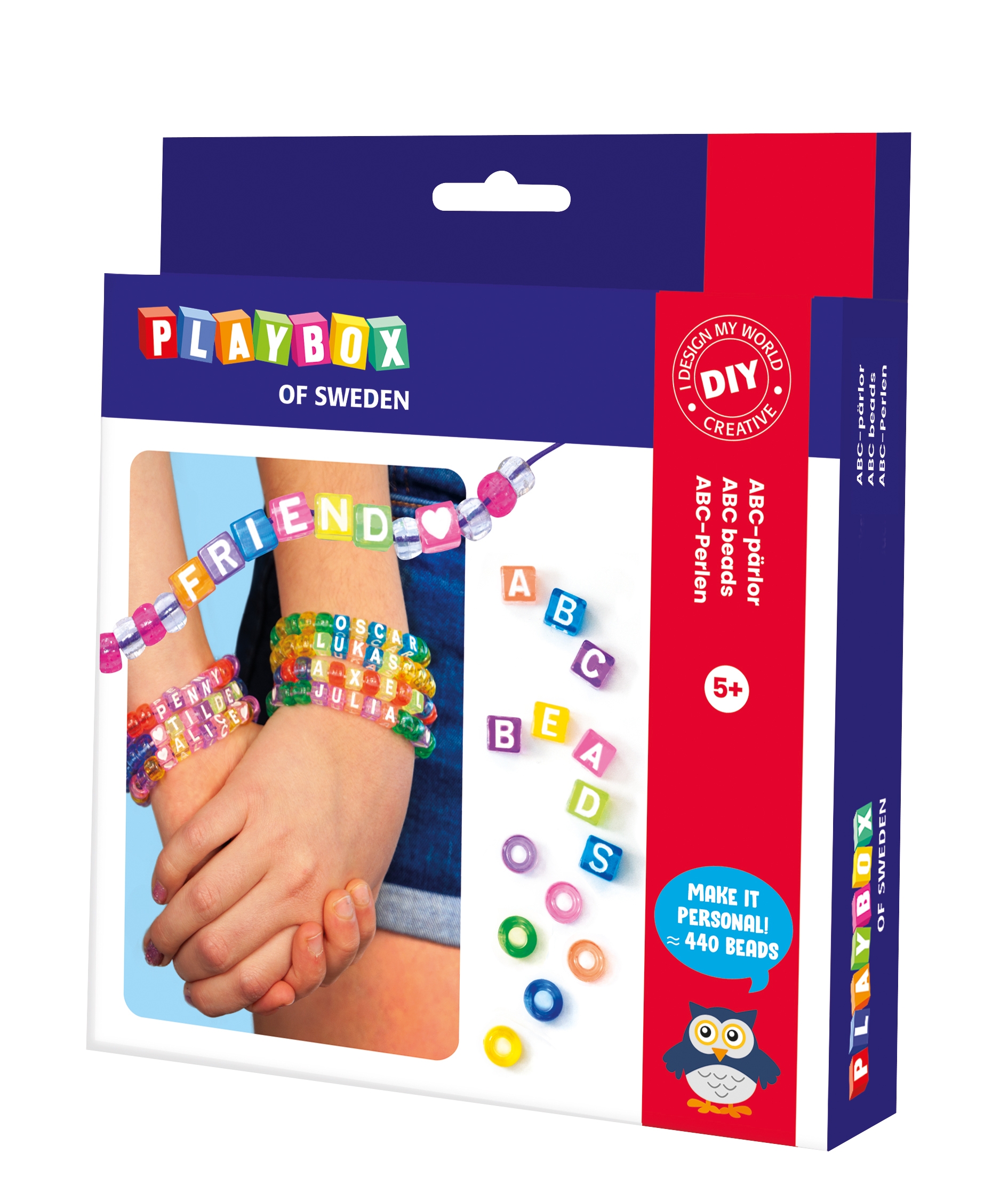 Bastelset Armbänder mit Buchstaben-Perlen Bastelset Armbänder mit Buchstaben-Perlen