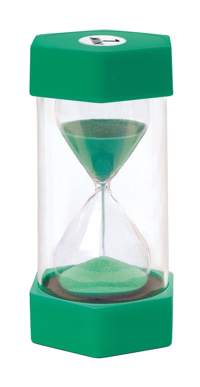 Sanduhr Maxi 1 Minute grün Sanduhr Maxi 1 Minute grün