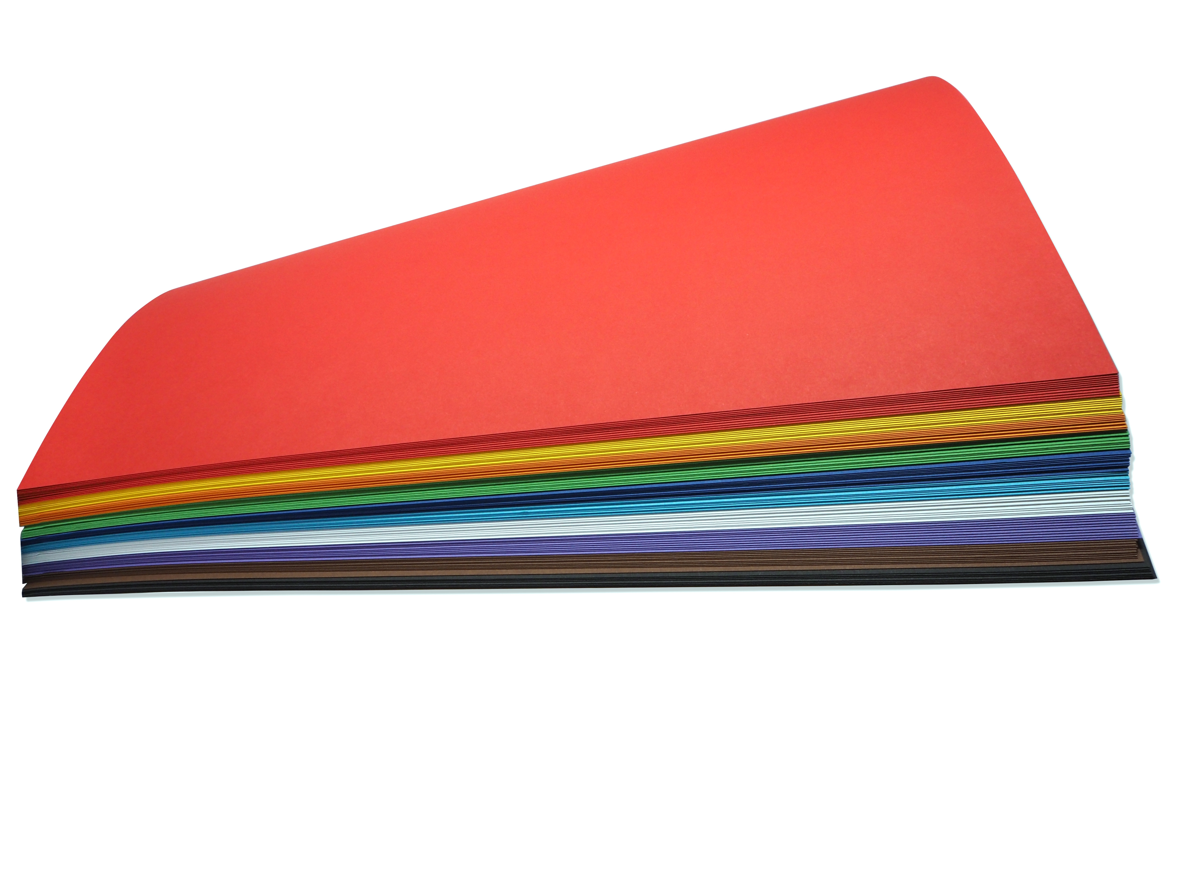 Fotokarton 300g, 50x70 cm - 100 Bogen in 10 Farben