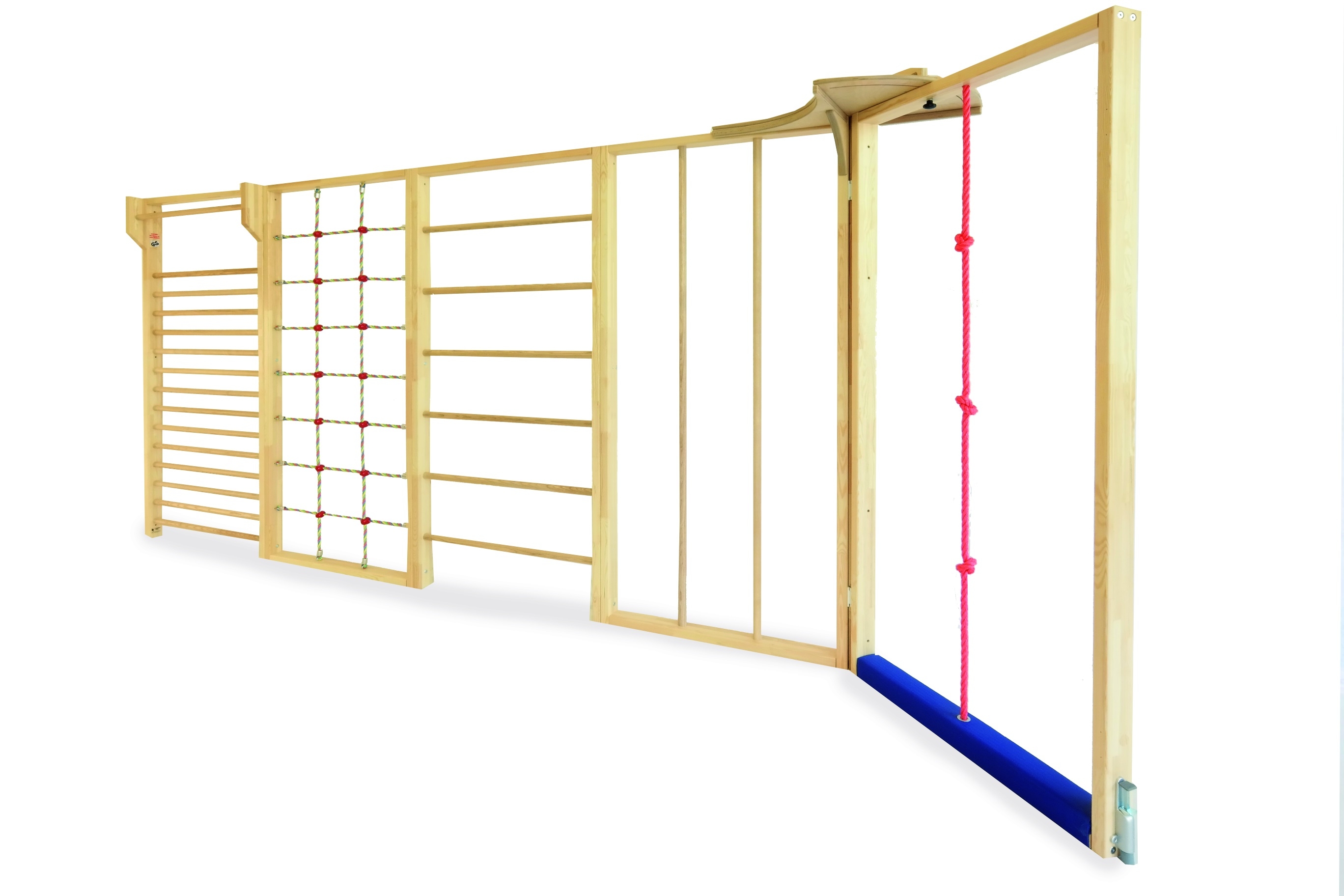 Multi-Turnwand 5-tlg. mit Seilelement Multi-Turnwand 5-tlg. mit Seilelement