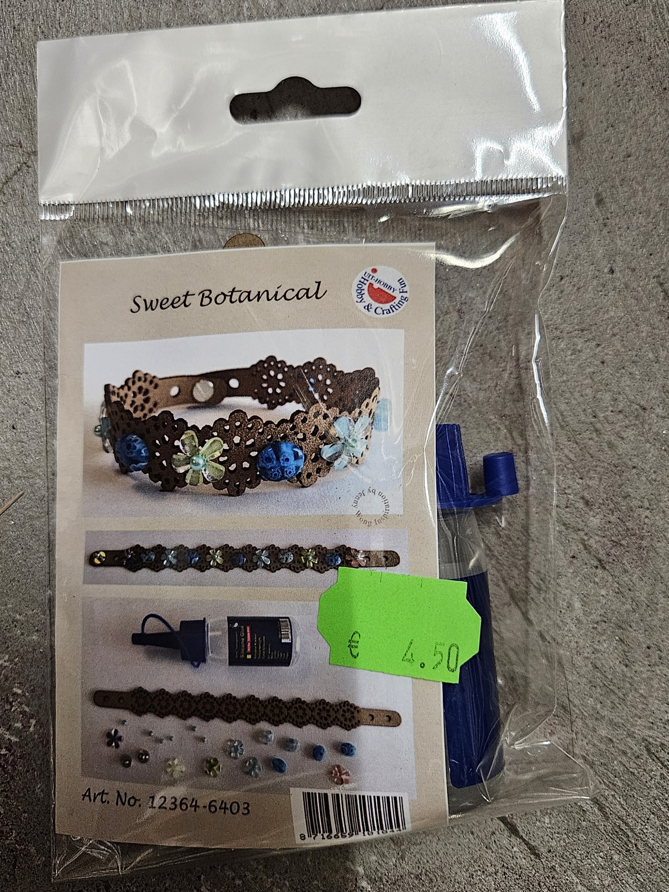 Bastelset Armband "Sweet Botanical" blau Bastelset Armband "Sweet Botanical" blau