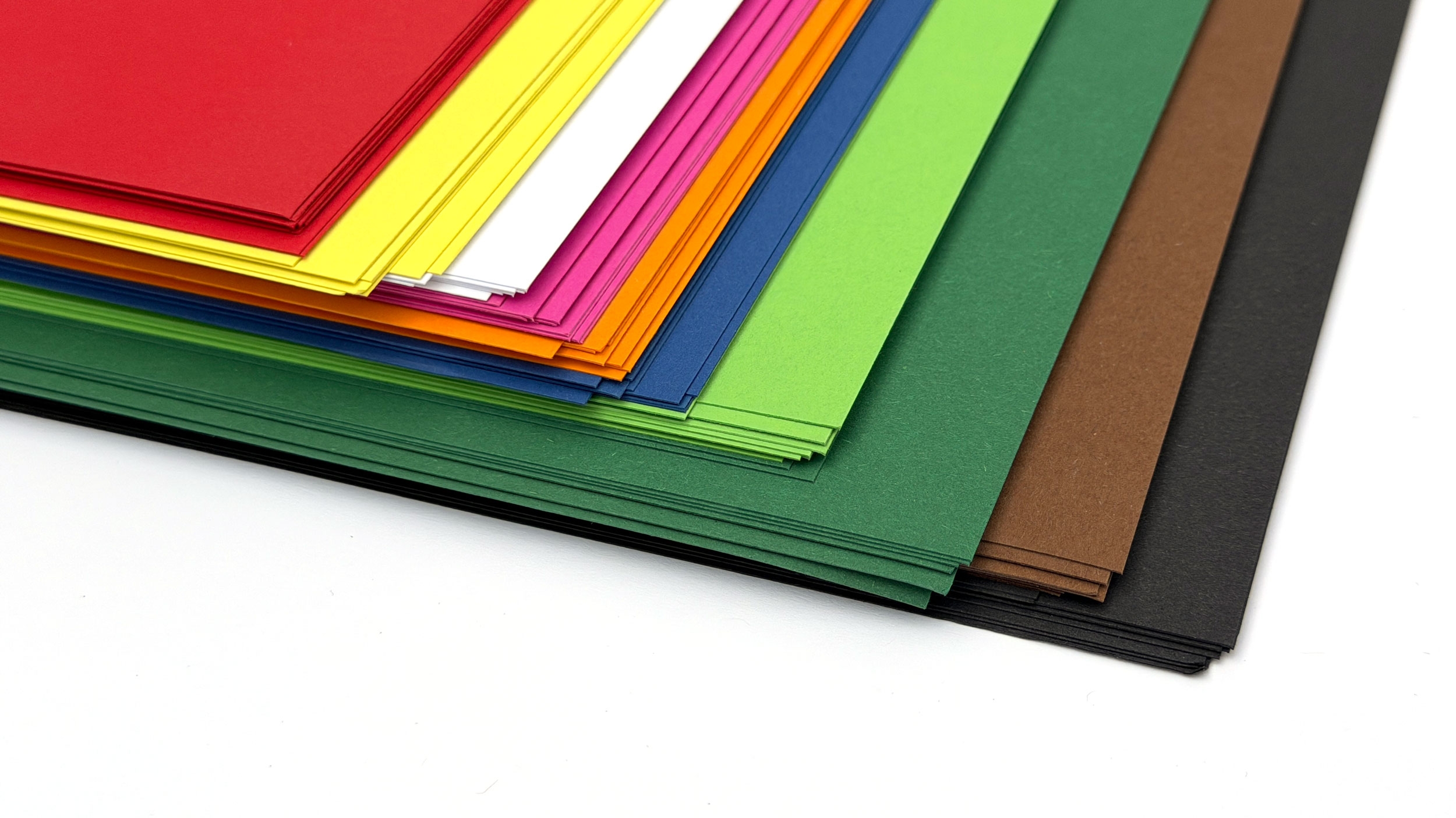Tonkarton 220g, 100 Bogen, 10 Farben + Bastelheft