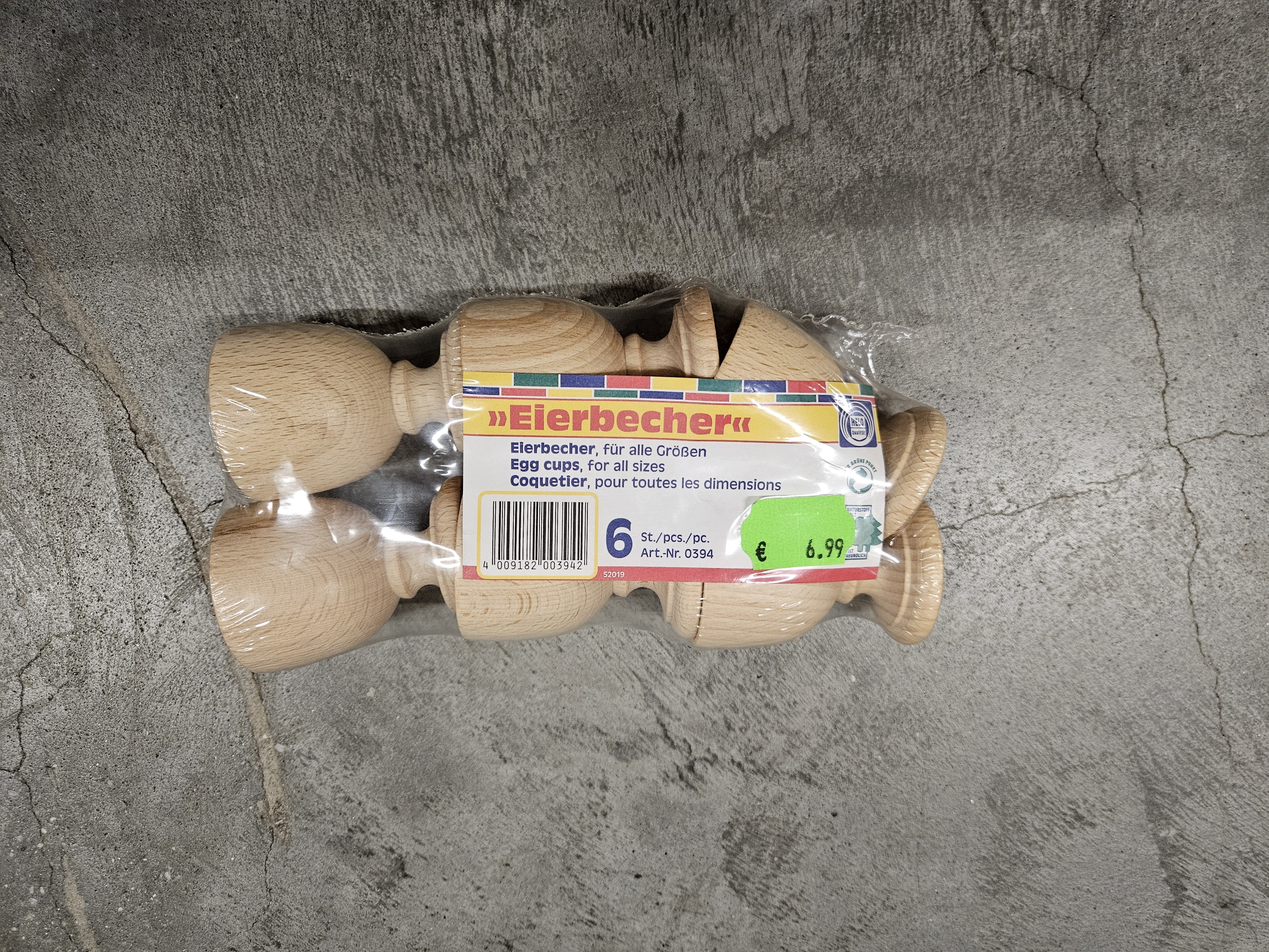 Eierbecher aus Hartholz 6 Stück Eierbecher aus Hartholz 6 Stück