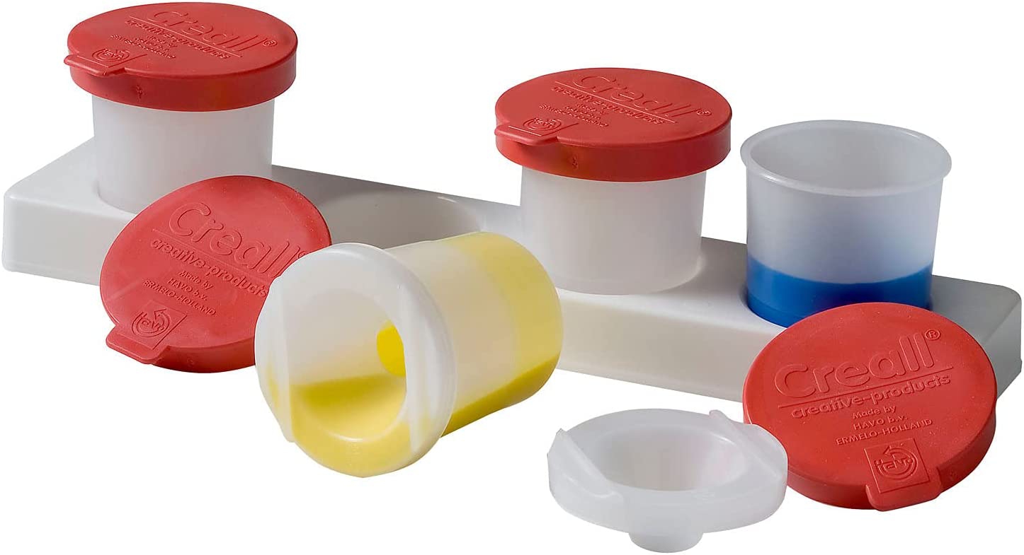 Farb- & Wassertopf 320 ml, 4 Stück inkl. Ständer Farb- & Wassertopf 320 ml, 4 Stück inkl. Ständer