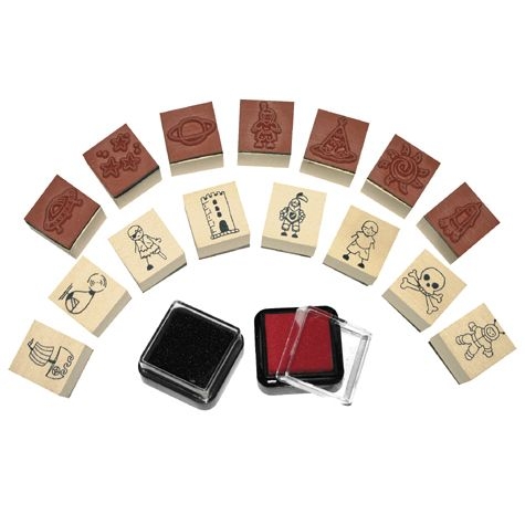 Stempel Jungs, 2x2x2cm,15 Stück Stempel Jungs, 2x2x2cm,15 Stück