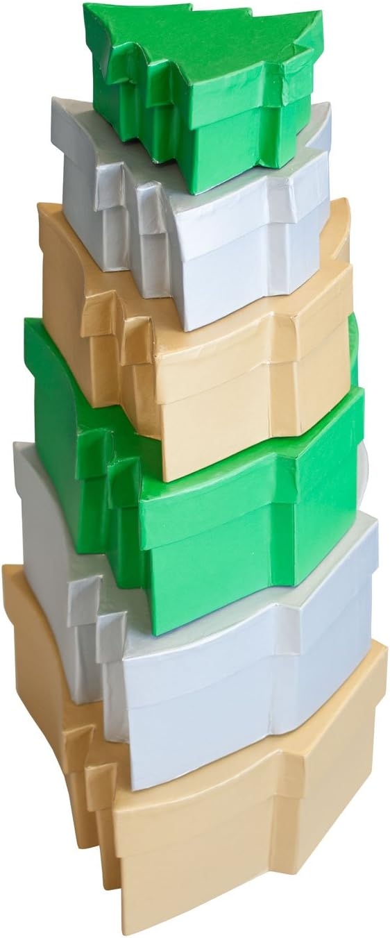 Geschenkboxen Tanne, 6 Stück