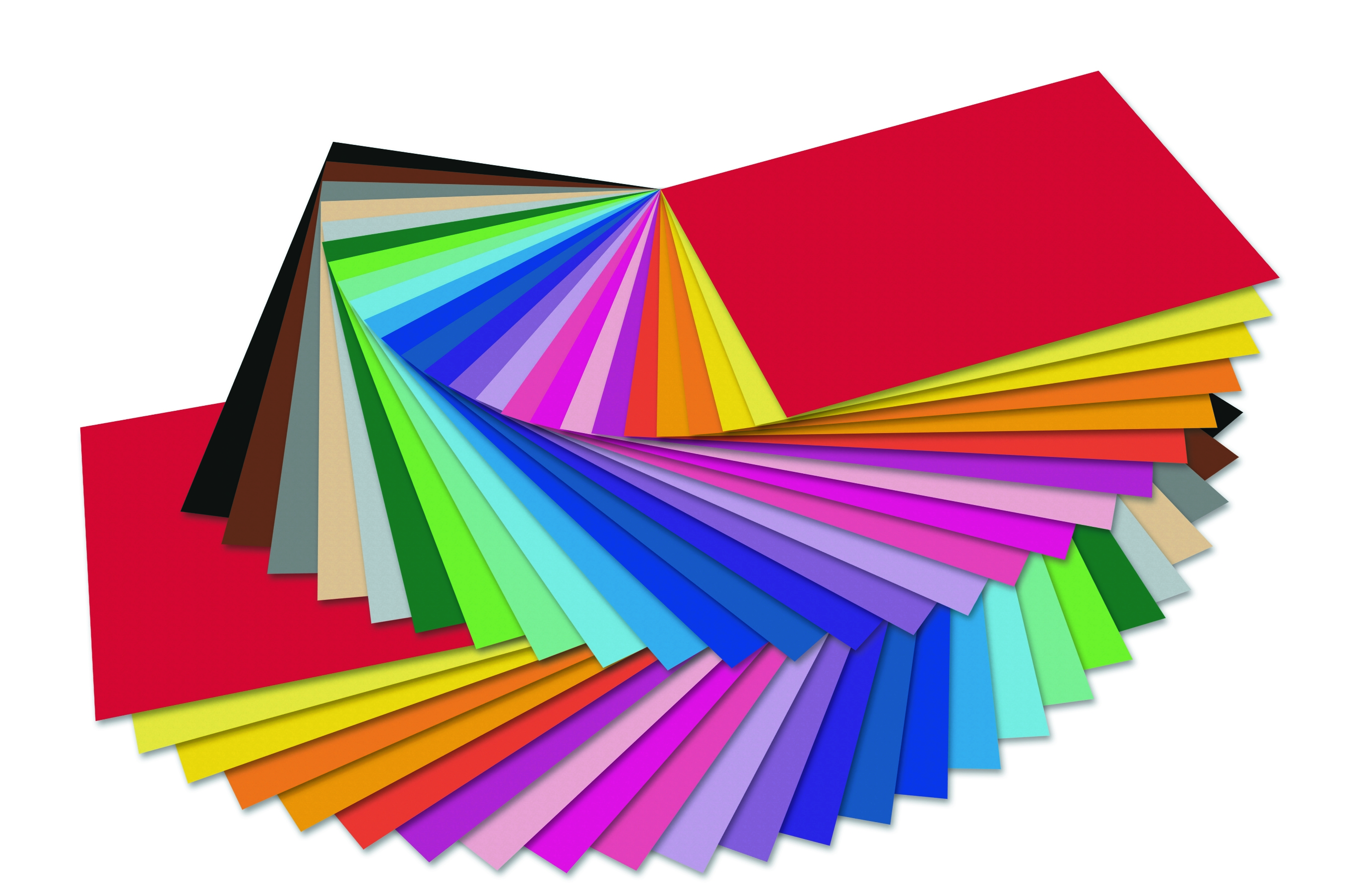Tonkarton 220 g, 50 x70 cm - 10 Bogen einer Farbe