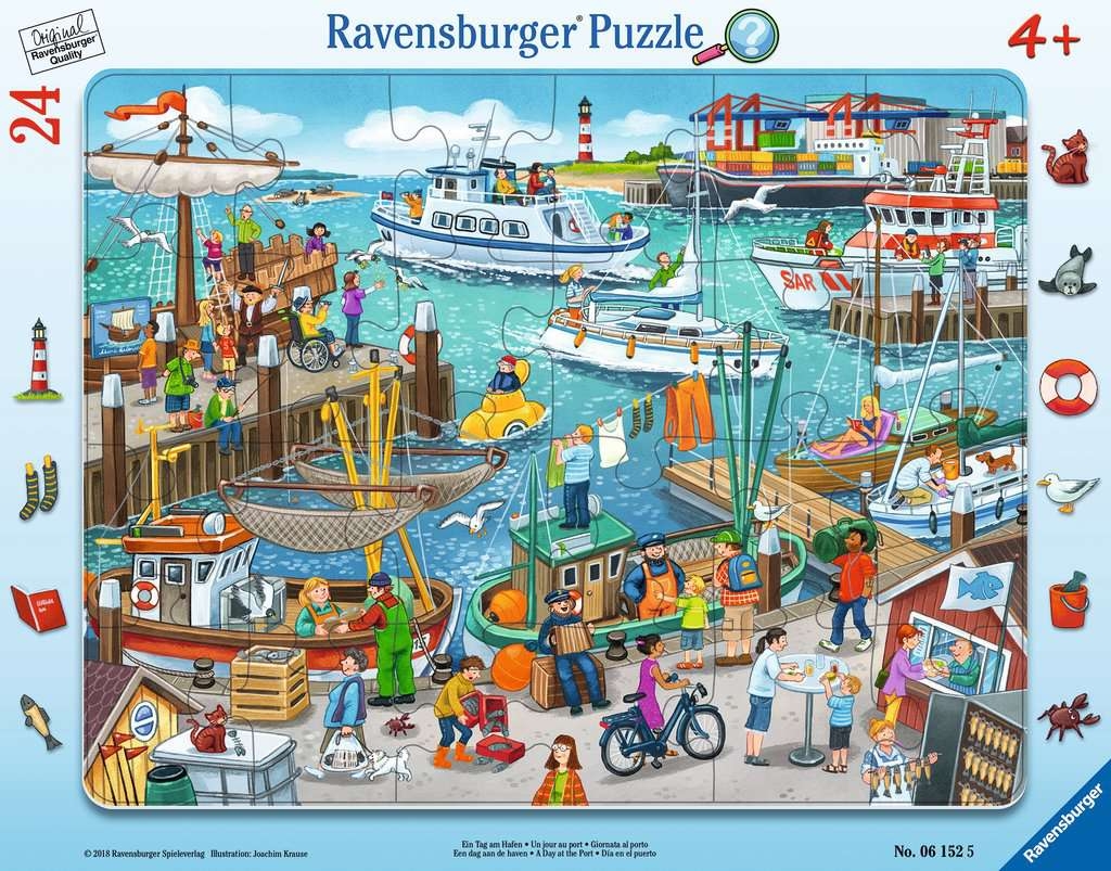 Ravensburger  Kinderpuzzle "Ein Tag am Hafen"