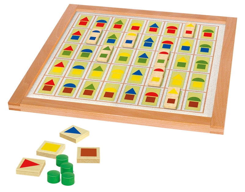 Raster-Memo: Farbige Formen Raster-Memo: Farbige Formen