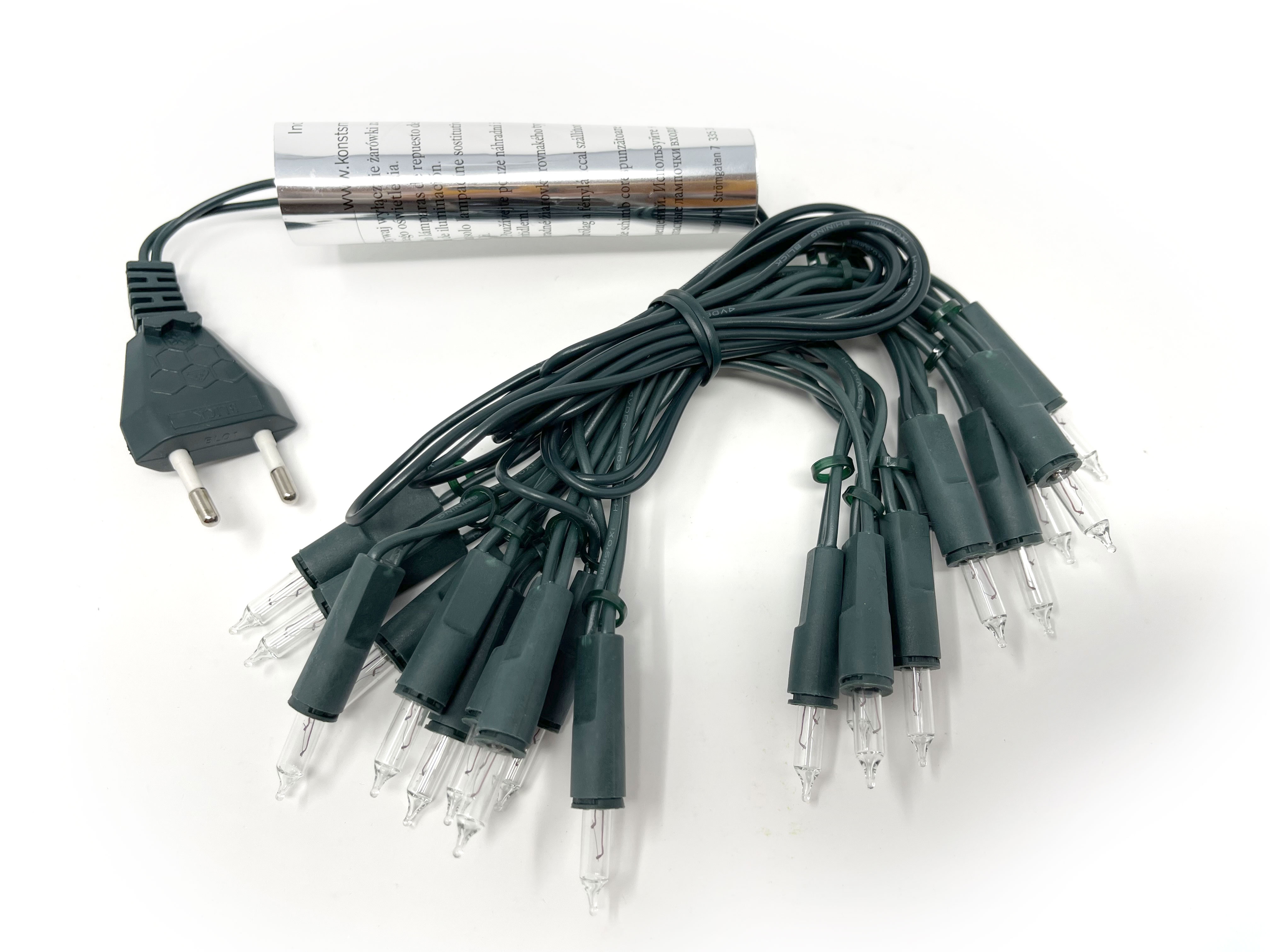Lichterkette Kabel grün, 20er Lichterkette Kabel grün, 20er