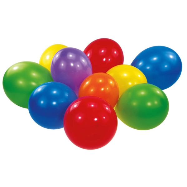 Luftballons 100 Stück, 22,8 cm, bunt Luftballons 100 Stück, 22,8 cm, bunt
