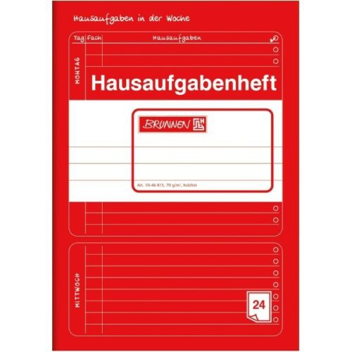 Hausaufgabenheft A5 rot Hausaufgabenheft A5 rot