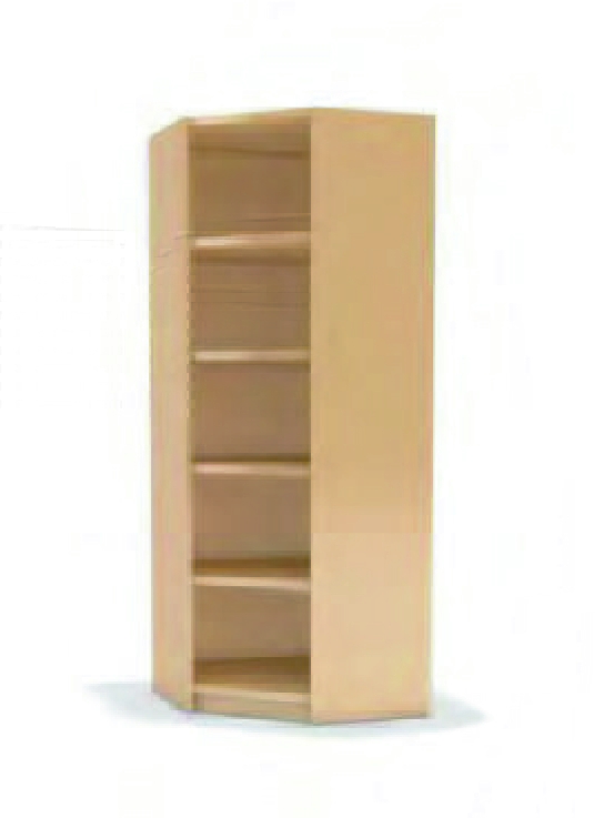 Hochschrank Inneneckregal 69 x180 x 69 cm Hochschrank Inneneckregal 69 x180 x 69 cm