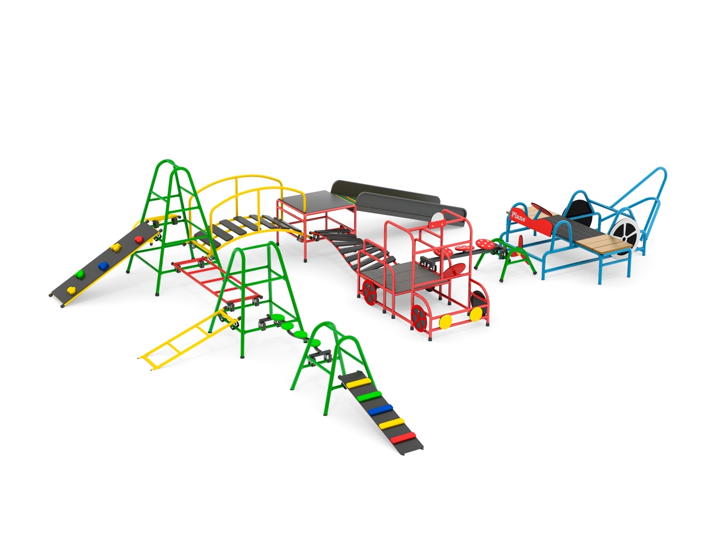 OXYGYM – Modulares Spielgeräte-Set, 17-teilig