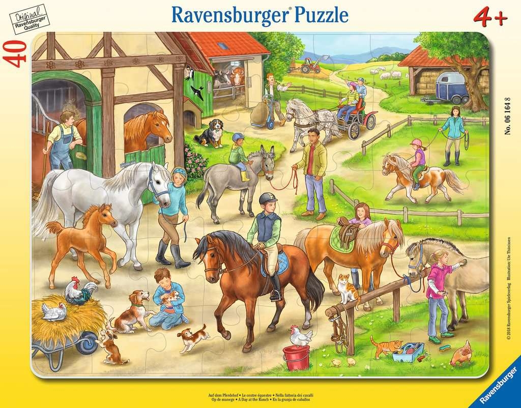 Ravensburger Kinderpuzzle "Auf dem Pferdehof"